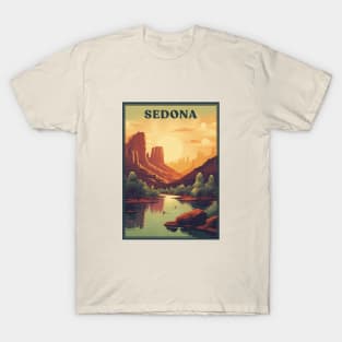 Sedona Arizona Retro Travel Style T-Shirt